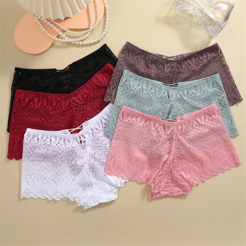 3 Stk Frauen Spitze Tanga String Höschen Sexy Schlüpfer Slip Dessous Unterwäsche