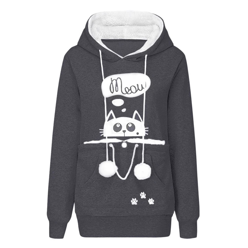 Damen Kapuzenpullover Unisex Hoodie Pulli Kapuzenpulli Streetwear Pullover