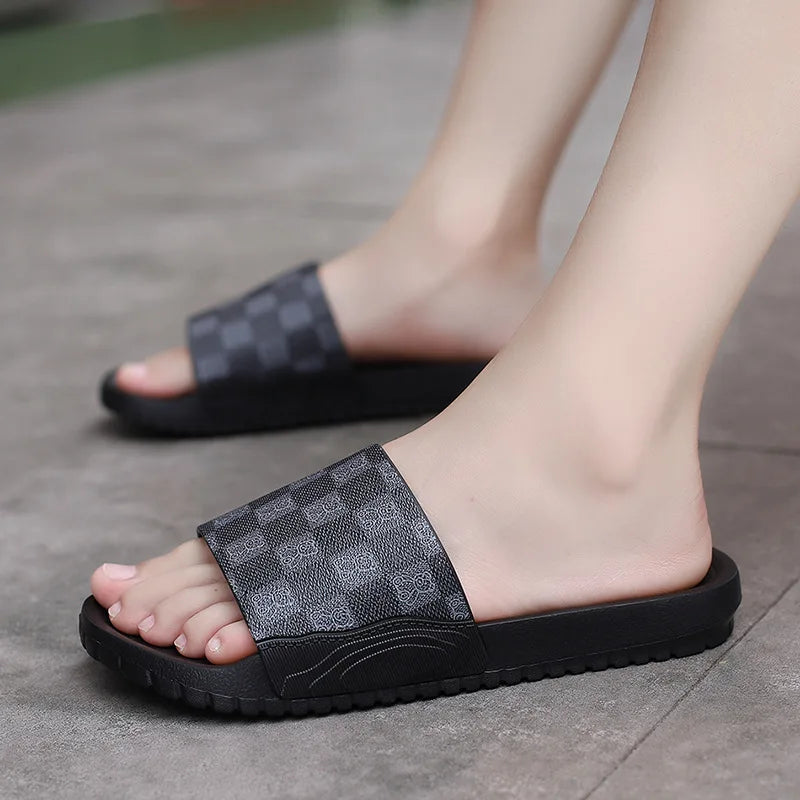 Badelatschen Hausschuhe Flip Flops Frauen Herren Sandalen rutschfeste Slippers