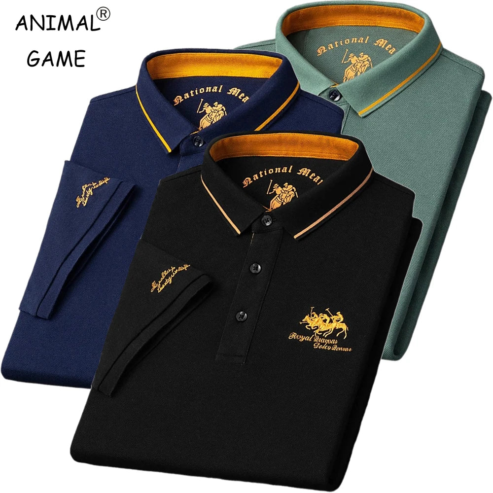 Herren Fashion Poloshirt POLO Shirt T-Shirt Kurzarm Zipper Hemd Polohemd NEU