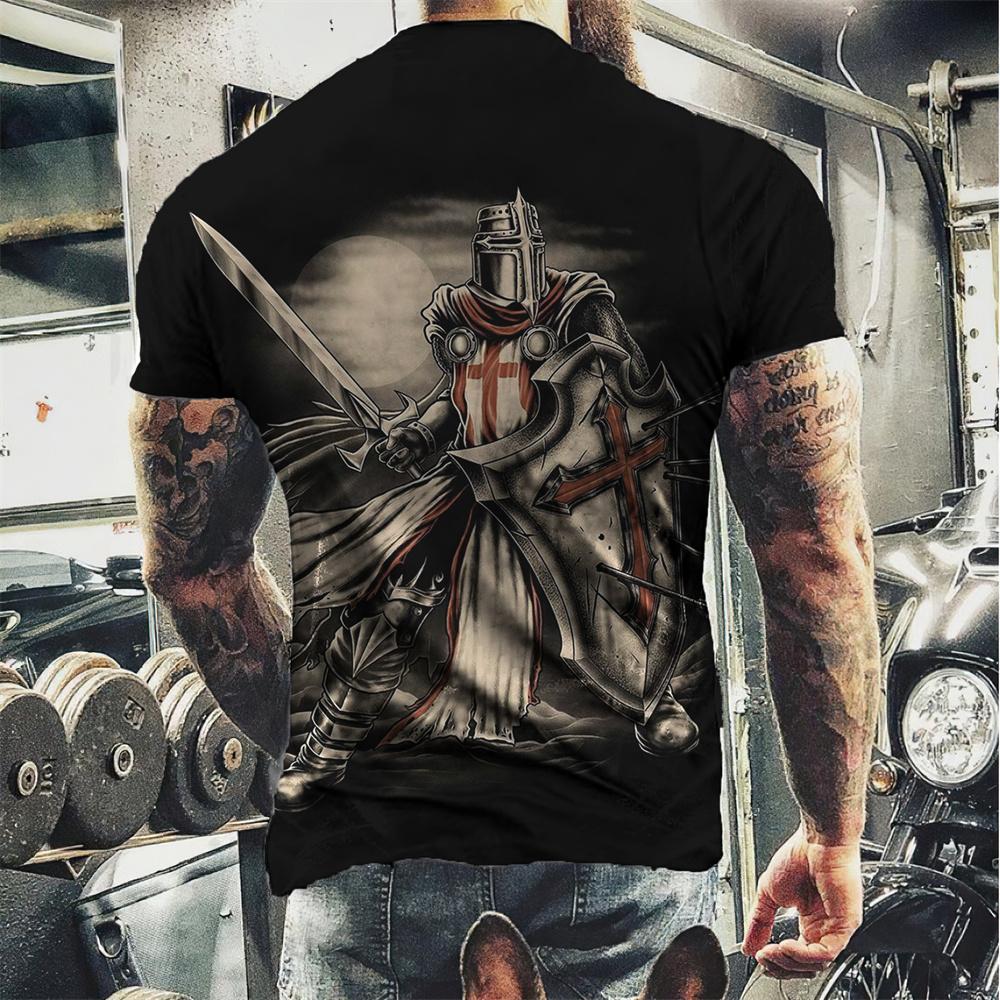 Fashion Herren Horror Skull 3D T-Shirt Rundhals Unisex Sommer Streetwear