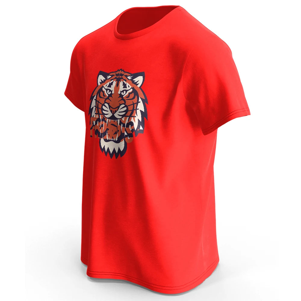 Männer T-Shirt Tiger Herrenmode Shirts Hemden Streetwear 100% Baumwolle Tank Top