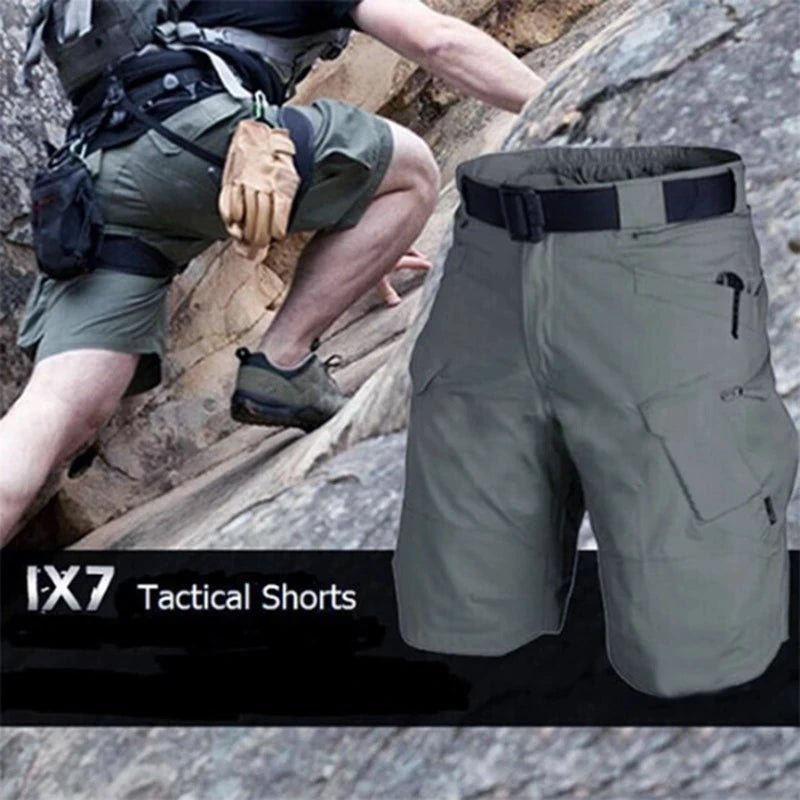 Herren knielange Shorts Bermuda Cargo Pants Vintage Casual Capri Kurze Hose