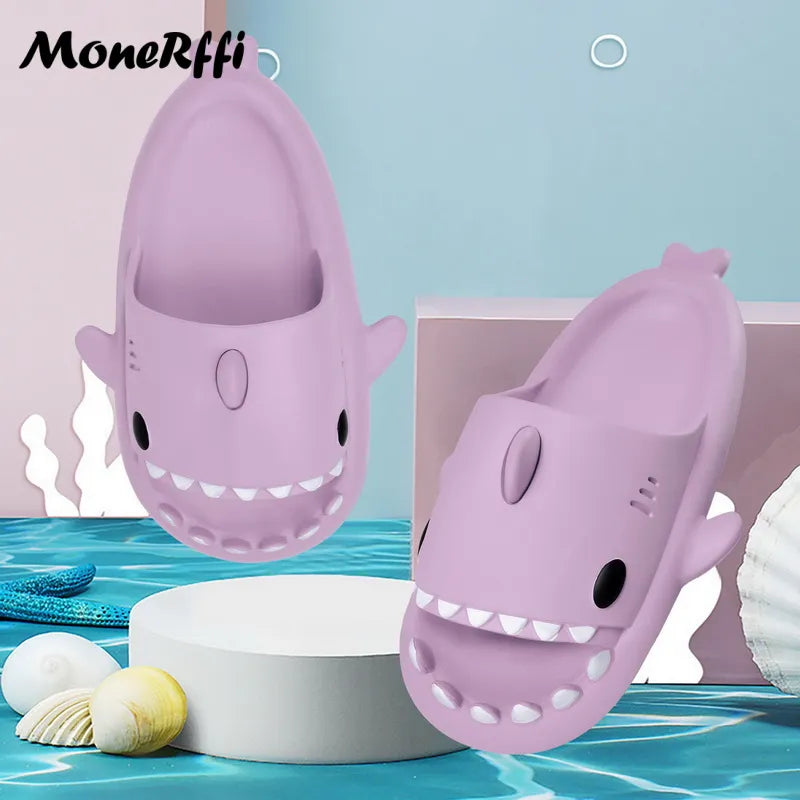 Shark Slippers Badelatschen Frauen Hausschuhe Anti-Rutsch Flip Flops Sandalen