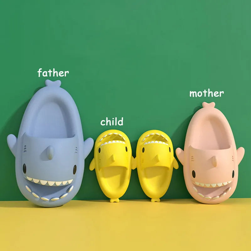 Shark Slippers Badelatschen Frauen Hausschuhe Anti-Rutsch Flip Flops Sandalen