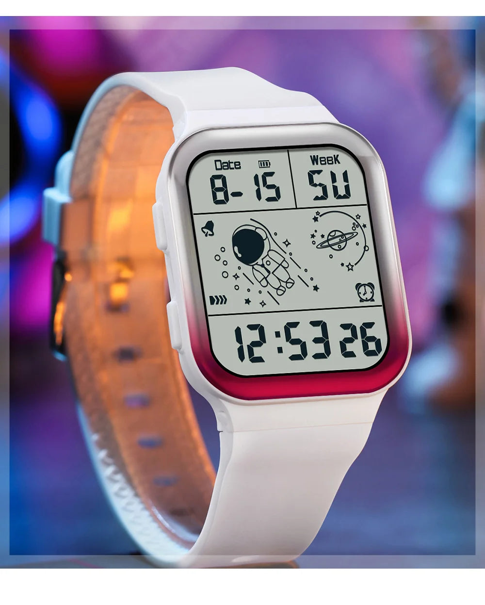 Herren Armbanduhr Digital Uhr Silber Edelstahl Quarzuhr Luxus Chronograph