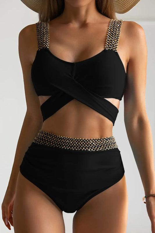 Frauen Bademode Böhmisch Bikini Set Sexy Push Up Badeanzug Damen Tanga NEU