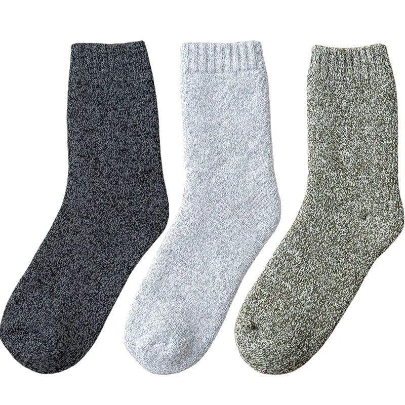 3 Paar Herren Wintersocken Socken Merinowolle Norweger Wollsocken Größe 38-45