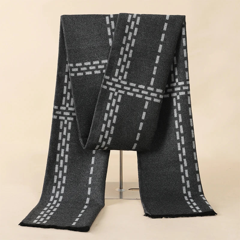 Herren Schal Winterschal Stola Schlauchschal Halstuch Wollschal Strickschal Loop