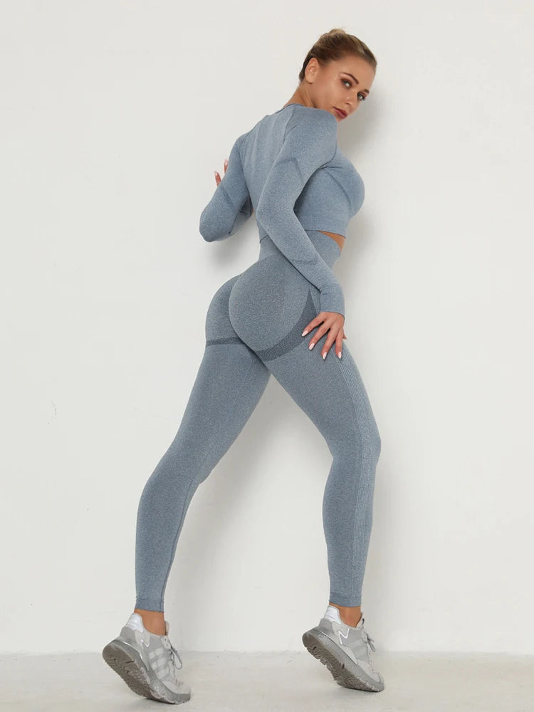 Yoga Leggings Push Up Hohe Taille Sexy Damen Sport Fitness Gym Stretch Hose