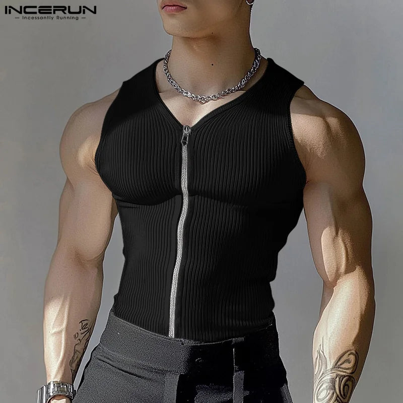 Herren Oberteil Ärmellos Tank Top Sexy Shirt Clubwear Muskel T-Shirt Unterhemd