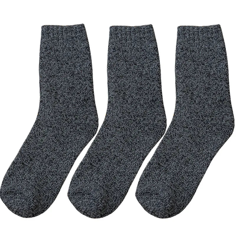 3 Paar Herren Wintersocken Socken Merinowolle Norweger Wollsocken Größe 38-45