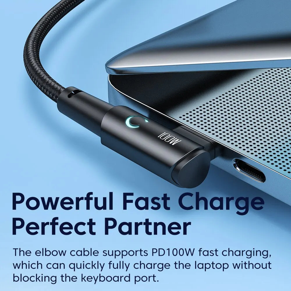 USB C Ladekabel 2M PD 100W 5A LED Anzeige Schnell Kabel Für Macbook Samsung