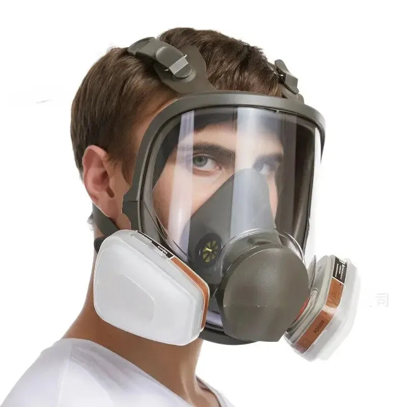 6800 Atemschutzmaske Gasmaske Vollmaske Filter Vollgesichtsschutz Anti-Beschlag