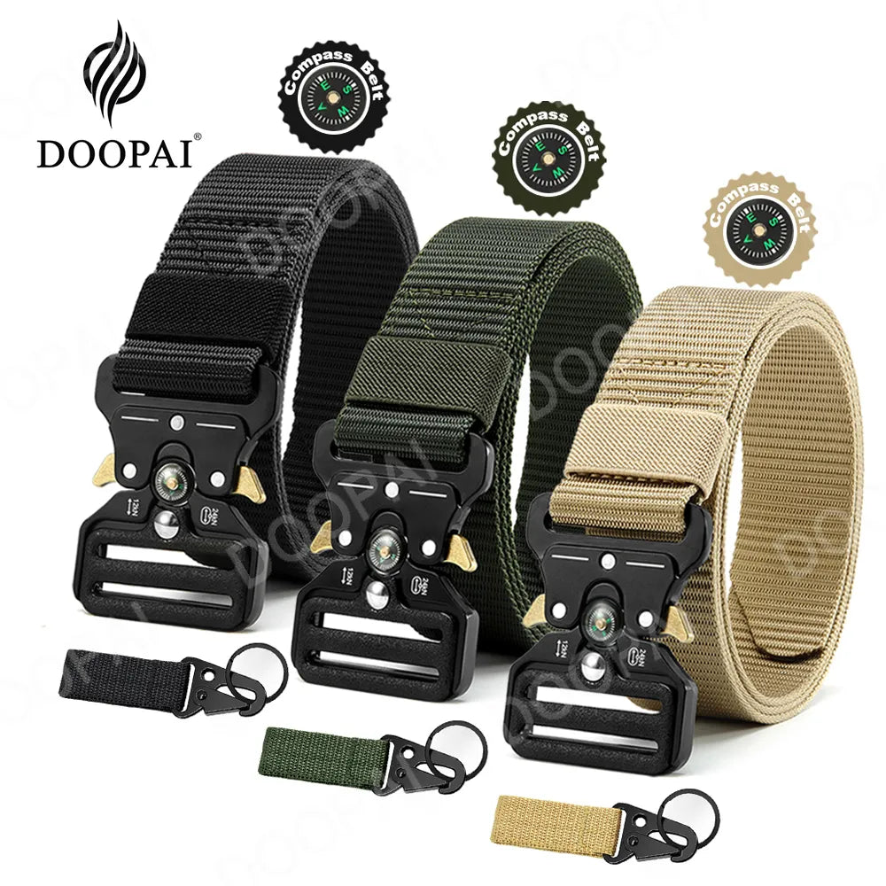 Herren Gürtel Armee Militär Military Belt Nylon Taktische Schnalle