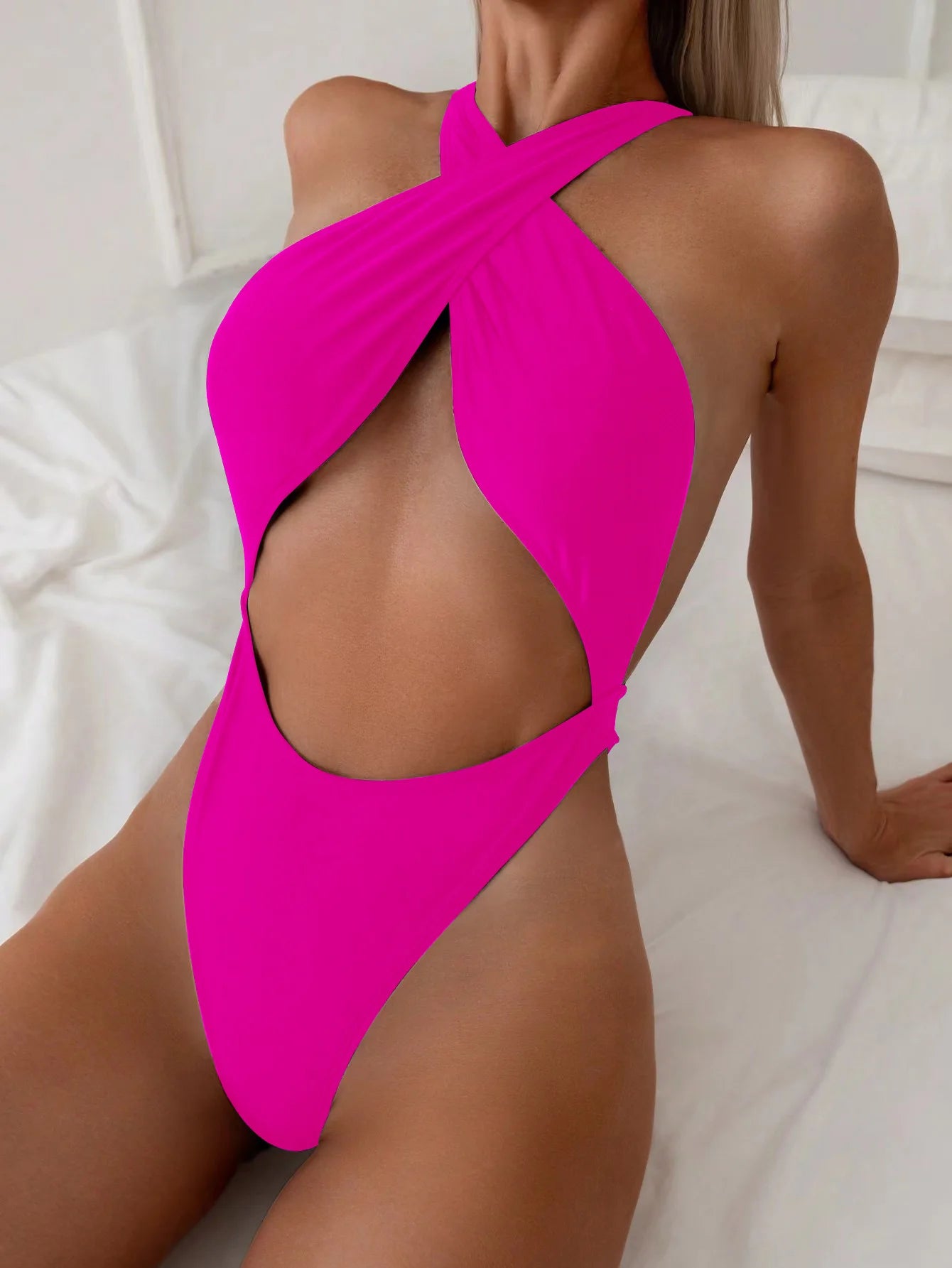 Frauen Bademode High Cut Bikini Set Sexy Push Up Badeanzug Damen Tanga Swimwear
