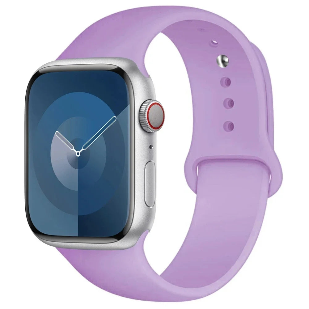 Silikon Armband für Apple Watch Series 9 8 7 6 5 4 3 SE Ultra Sport Band iWatch