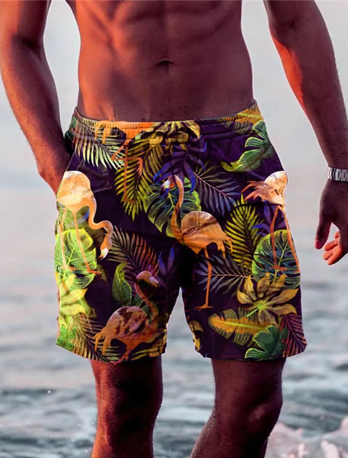 Herren Badehose Badeshort Kurze Hose Shorts Schwimmhose 100% Polyester NEU