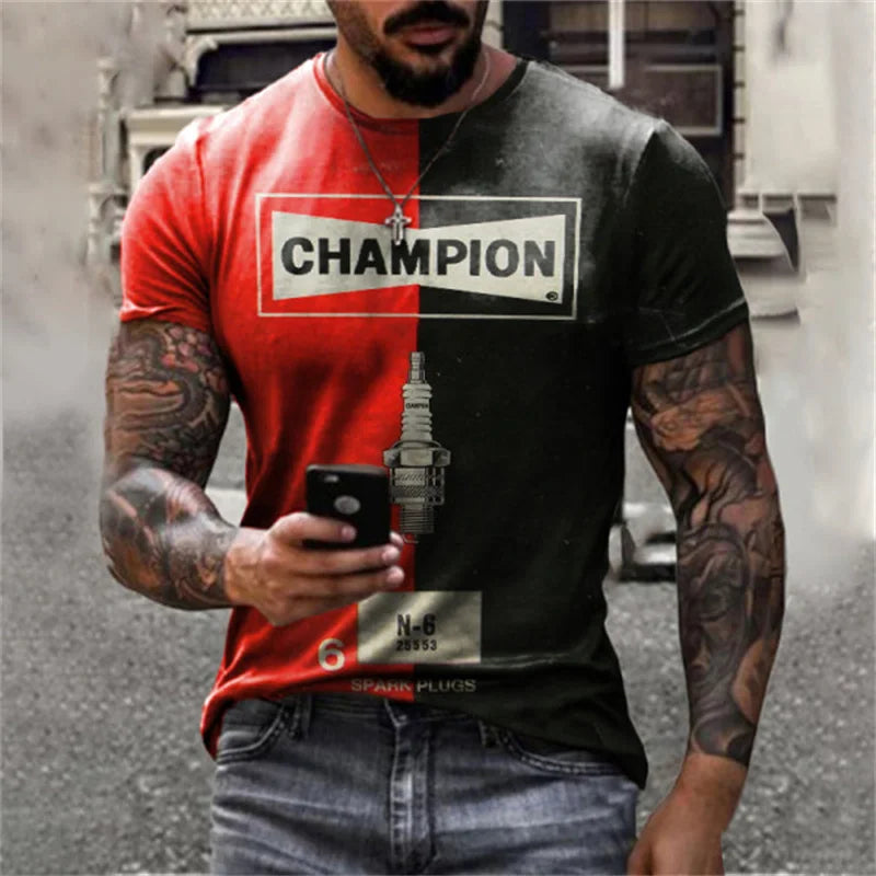 Herren Rock Band 3D T-Shirt Rundhals Unisex Sommer Streetwear Top Shirt