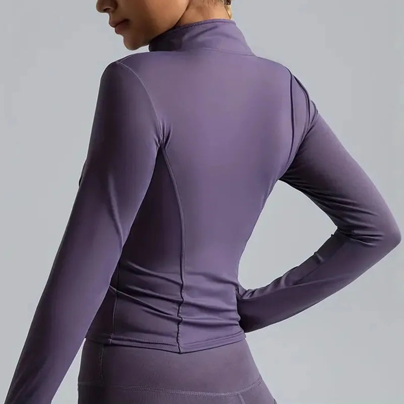 Felpa Donna Giacca Sportiva Con Zip Tuta Maniche Lunghe Cappuccio Maglia Shirt