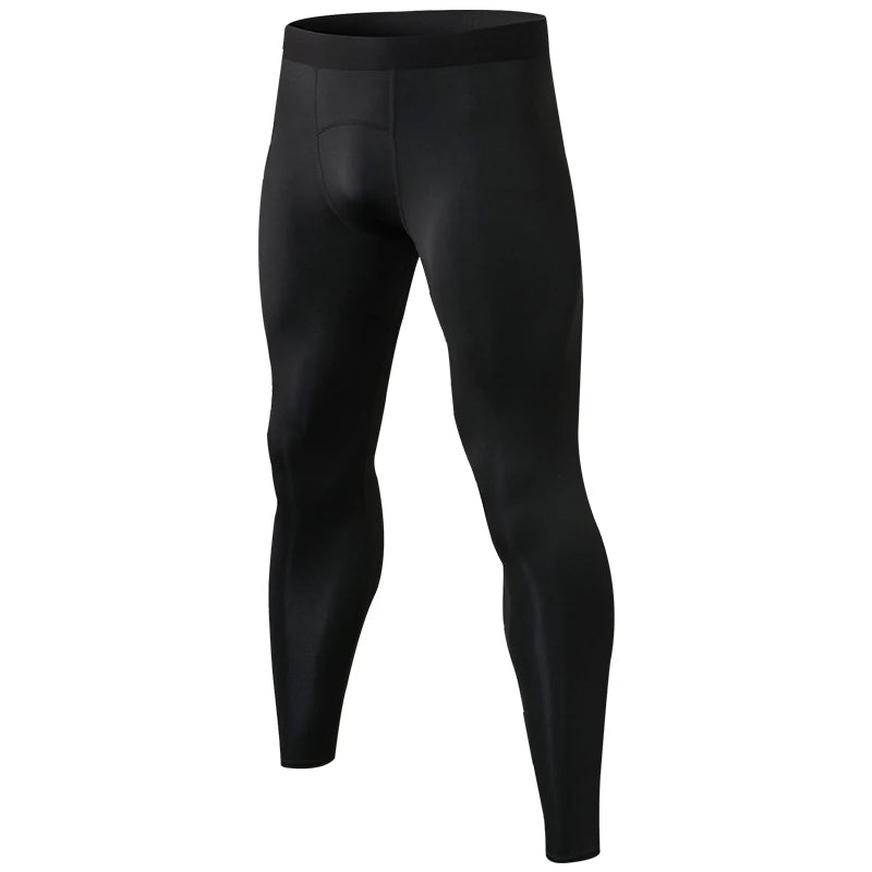Pantaloni a Compressione da Uomo Leggings Calcio Corsa Palestra Leggins Calza