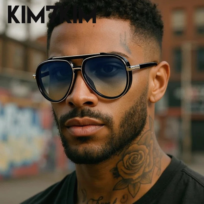 Damen Sonnenbrille Luxus Modische Herren Brille Vintage Pilotenbrille UV400