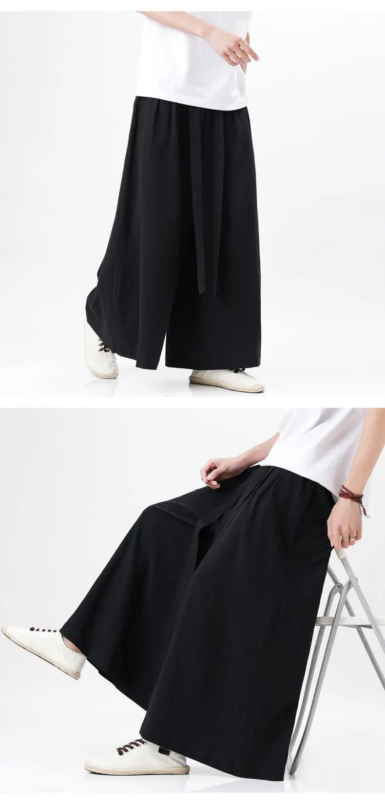 Männer Hose Haremshosen Pumphosen Pluderhosen Hosenrock Herrenrock Kilt Kimono