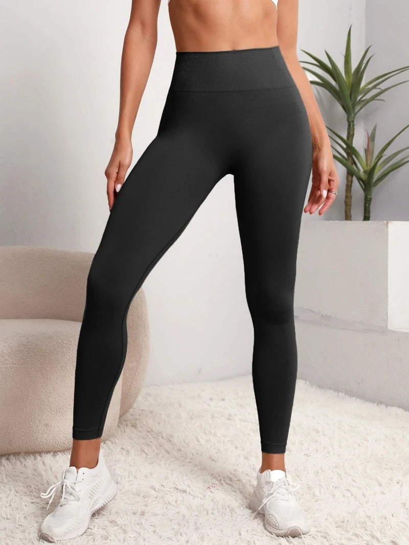 Frauen Nahtlose Hüfte Hose Sport Leggings Push-Up Yoga Gym Fitness Kleidung