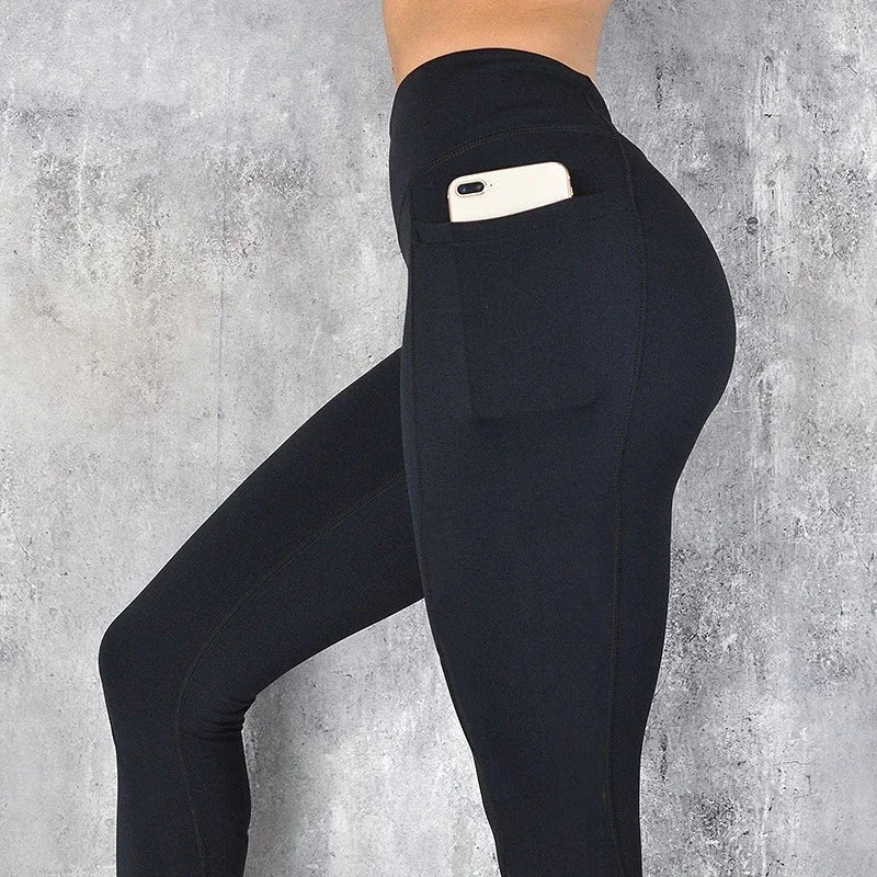 Yoga Leggings Push Up Hohe Taille Sexy Damen Sport Fitness Gym Stretch Hose