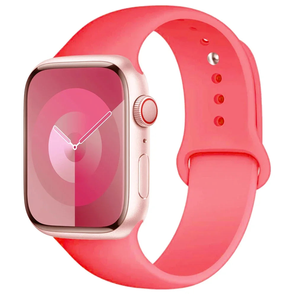 Silikon Armband für Apple Watch Series 9 8 7 6 5 4 3 SE Ultra Sport Band iWatch