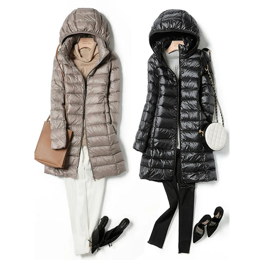 Damen Daunenjacke leichte & wetterfeste Steppjacke Stepp Jacke Übergangsjacke