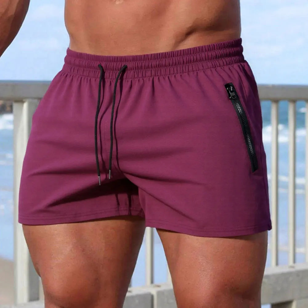 Herren Badeshorts Einfarbig Schnelltrocknend Boardshorts Strand Sport Fitness