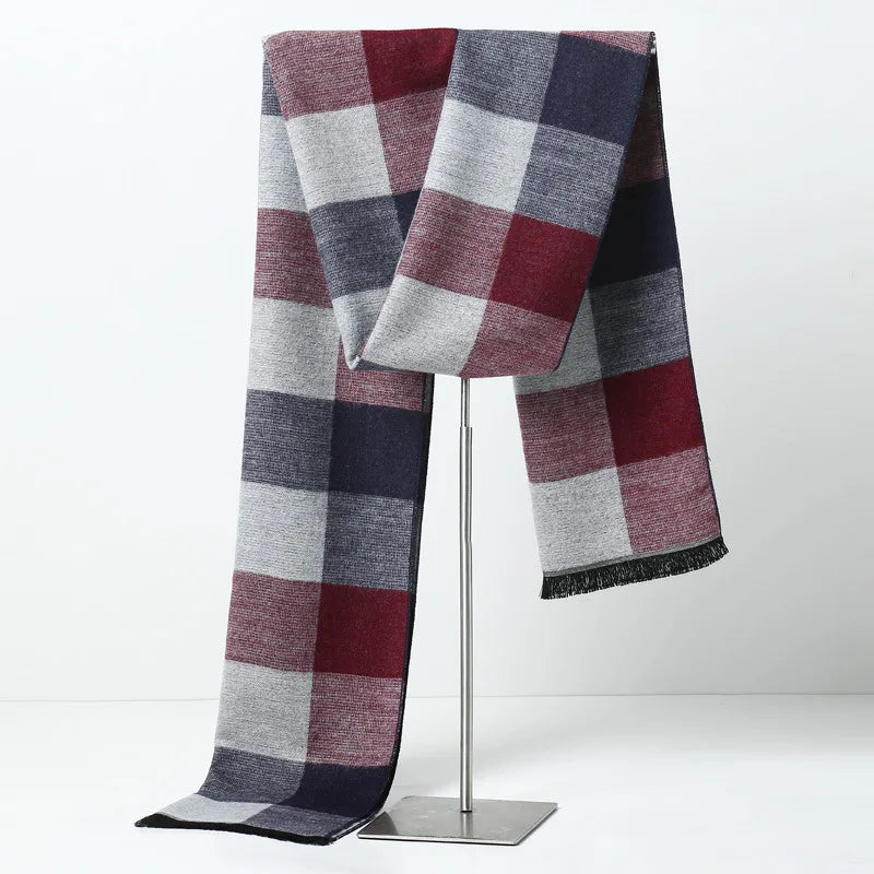 Herren Schal Winterschal Stola Schlauchschal Halstuch Wollschal Strickschal Loop