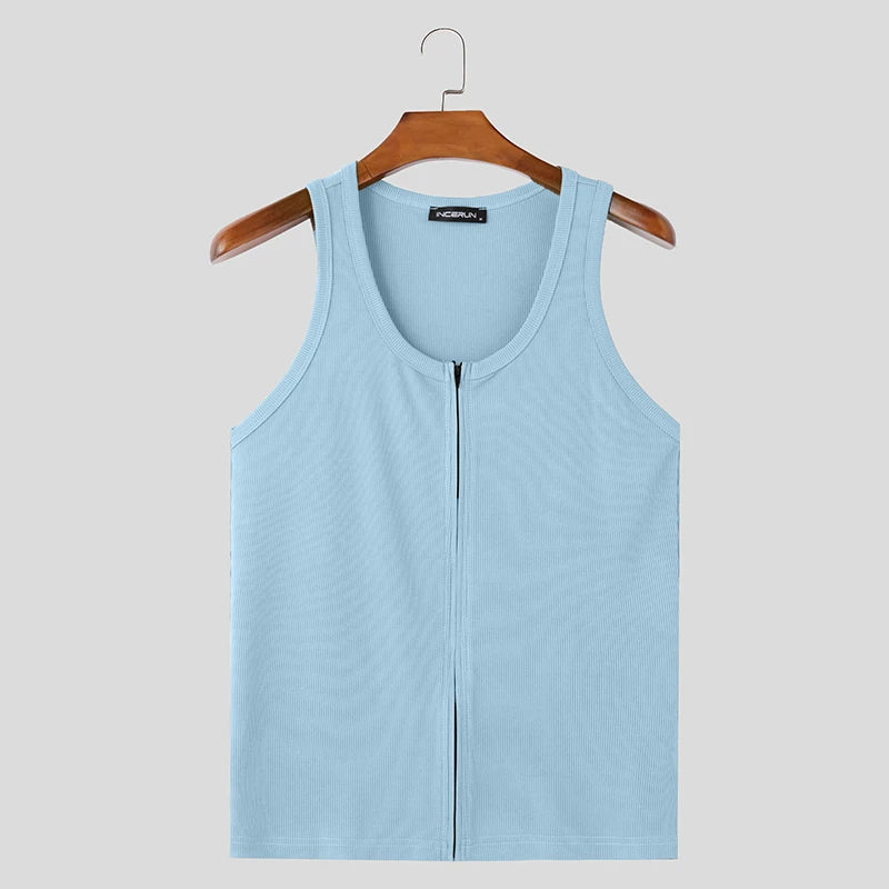 Herren Oberteil Ärmellos Tank Top Sexy Shirt Clubwear Muskel T-Shirt Unterhemd