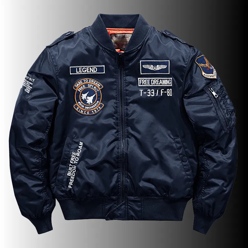 MA-1 Bomber Jacke Fliegerjacke Baseball Pilotenjacke Baseballjacke