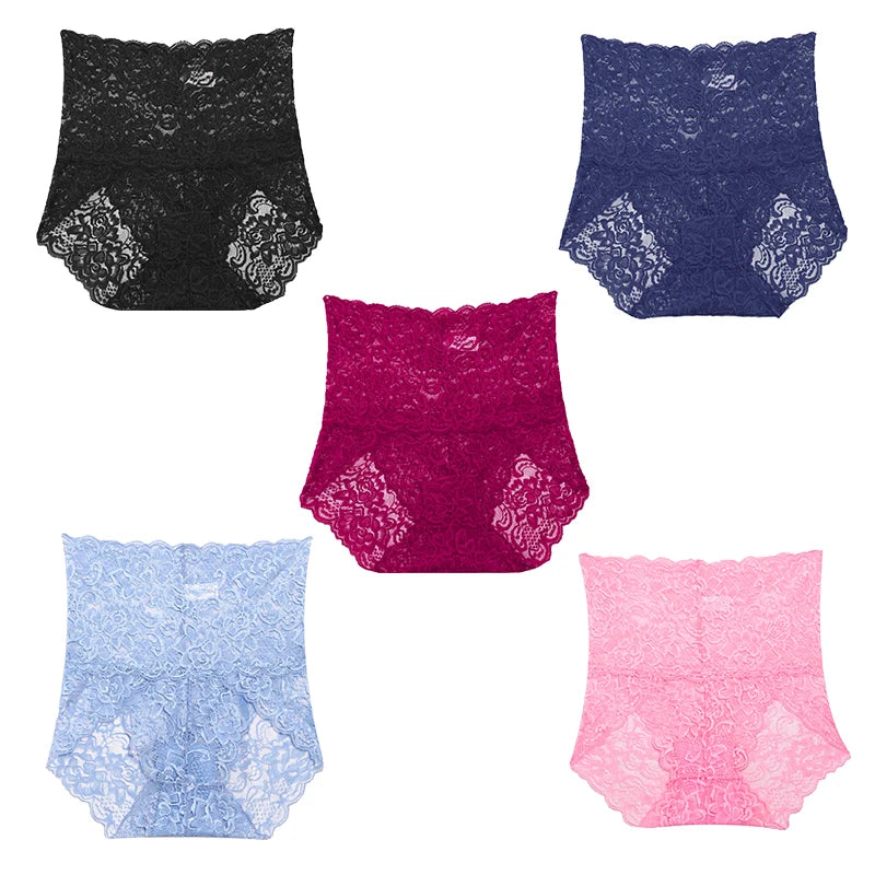 5 Stk Frauen Spitze Tanga String Höschen Sexy Schlüpfer Slip Dessous Unterwäsche