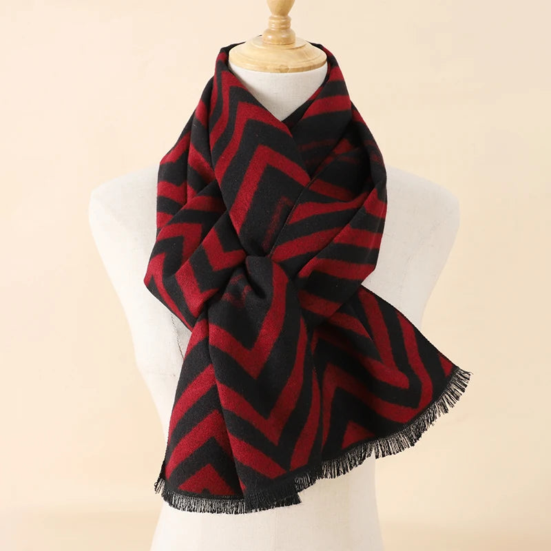 Herren Schal Winterschal Stola Schlauchschal Halstuch Wollschal Strickschal Loop