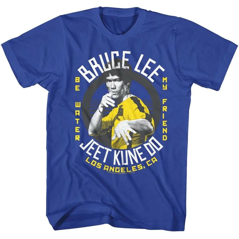 Herren Fashion Vintage Jeet Kune Do Kung Fu T-Shirt Rundhals Unisex Streetwear