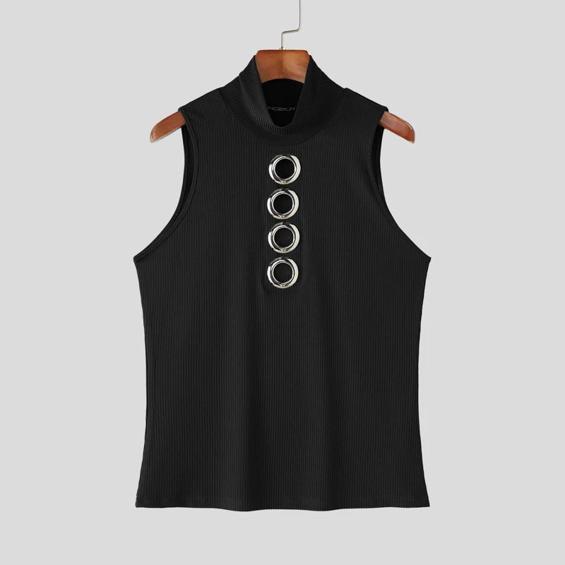 Herren Oberteil Ärmellos Tank Top Sexy Shirt Clubwear Muskel T-Shirt Unterhemd