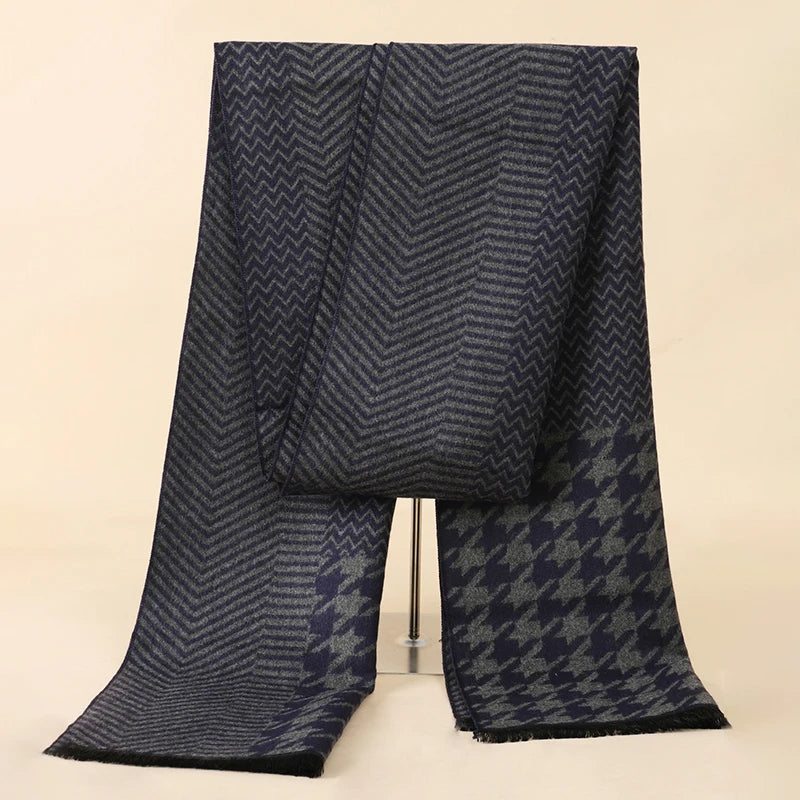 Herren Schal Winterschal Stola Schlauchschal Halstuch Wollschal Strickschal Loop