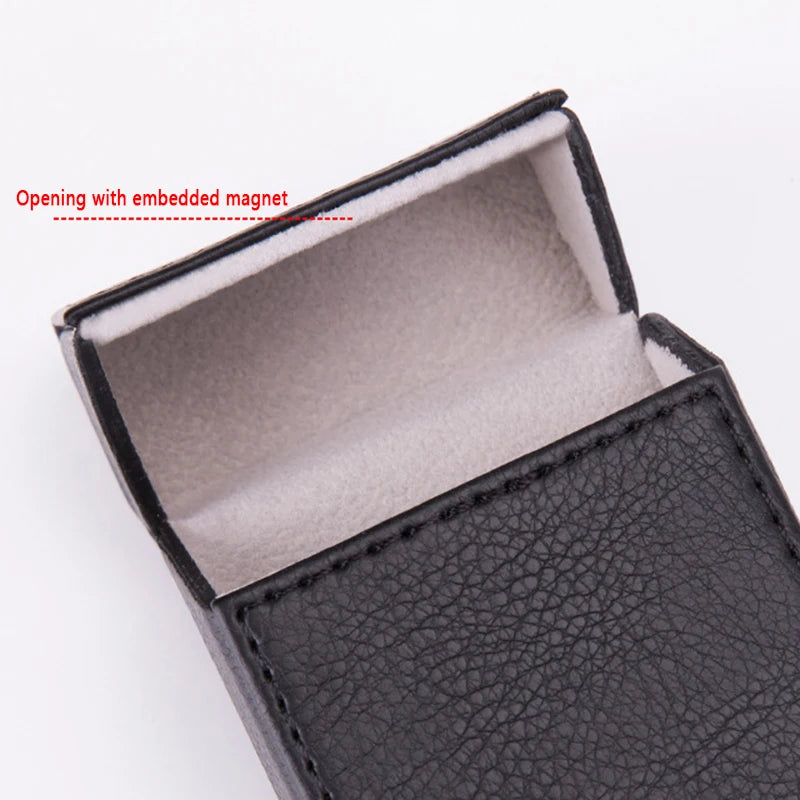 Zigarettenetui Etui 20 Zigaretten Dose Metall Box Mini Kunst Leder Gadgets