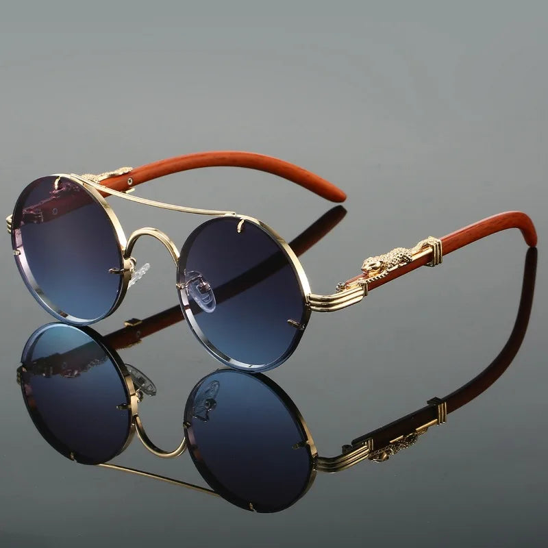 Damen Sonnenbrille Luxus Modische Herren Brille Vintage Pilotenbrille UV400