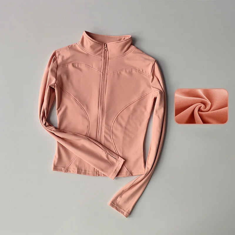 Damen Sportjacke Sweatshirt Fitness Gym Jacke Freizeitjacke Yoga Sportswear