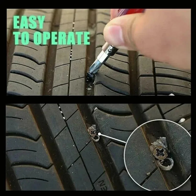 100Tlg Auto Reifenreparatur Set PKW Pannenset Flickzeug Reparatur-Set Motorrad