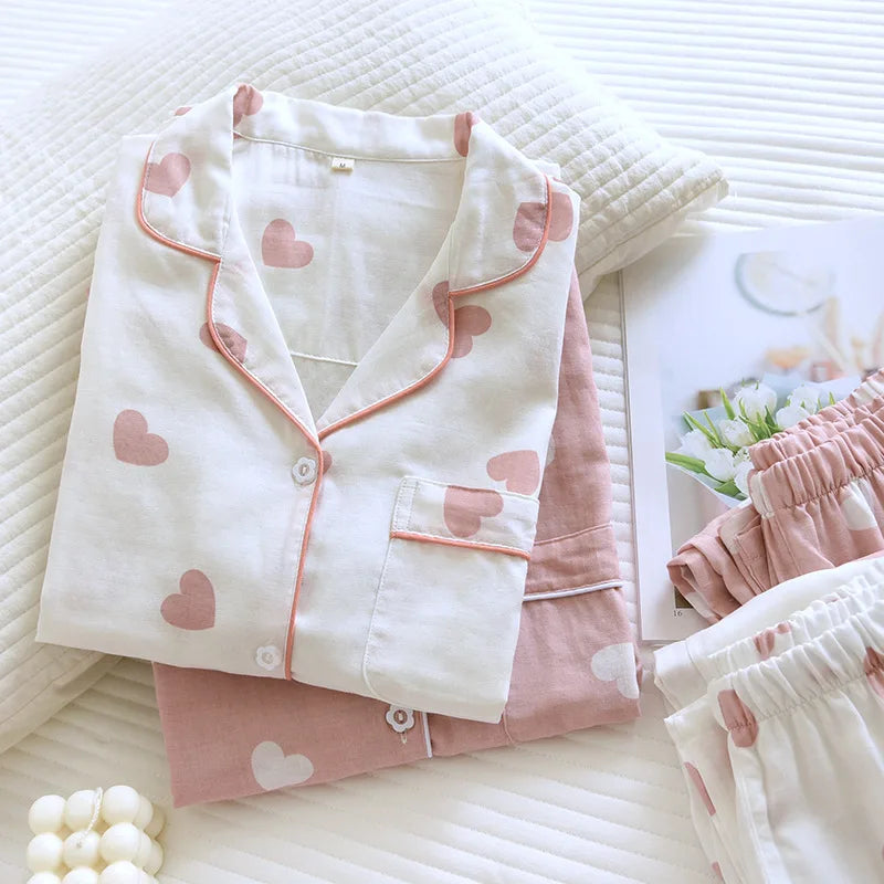 Pigiami da donna | L'intimo per la notte Camicia Completo da Casa in due pezzi
