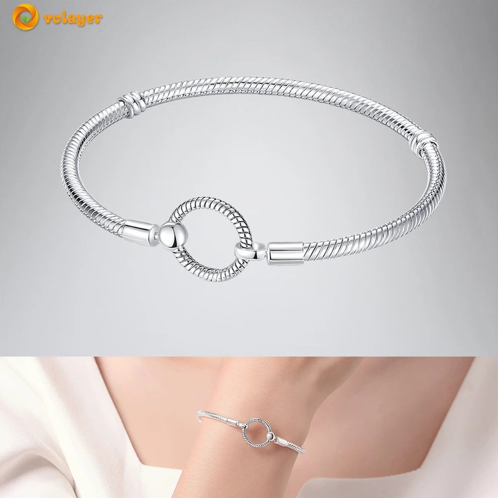 Bettelarmband Sammelarmband aus 925er Silber Sterlingsilber Charms Armband Damen
