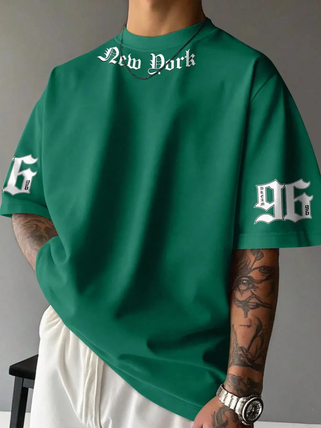 Herren T-Shirt NEW YORK Shirt Rundhals Streetwear Tank Top Hemd Polohemd