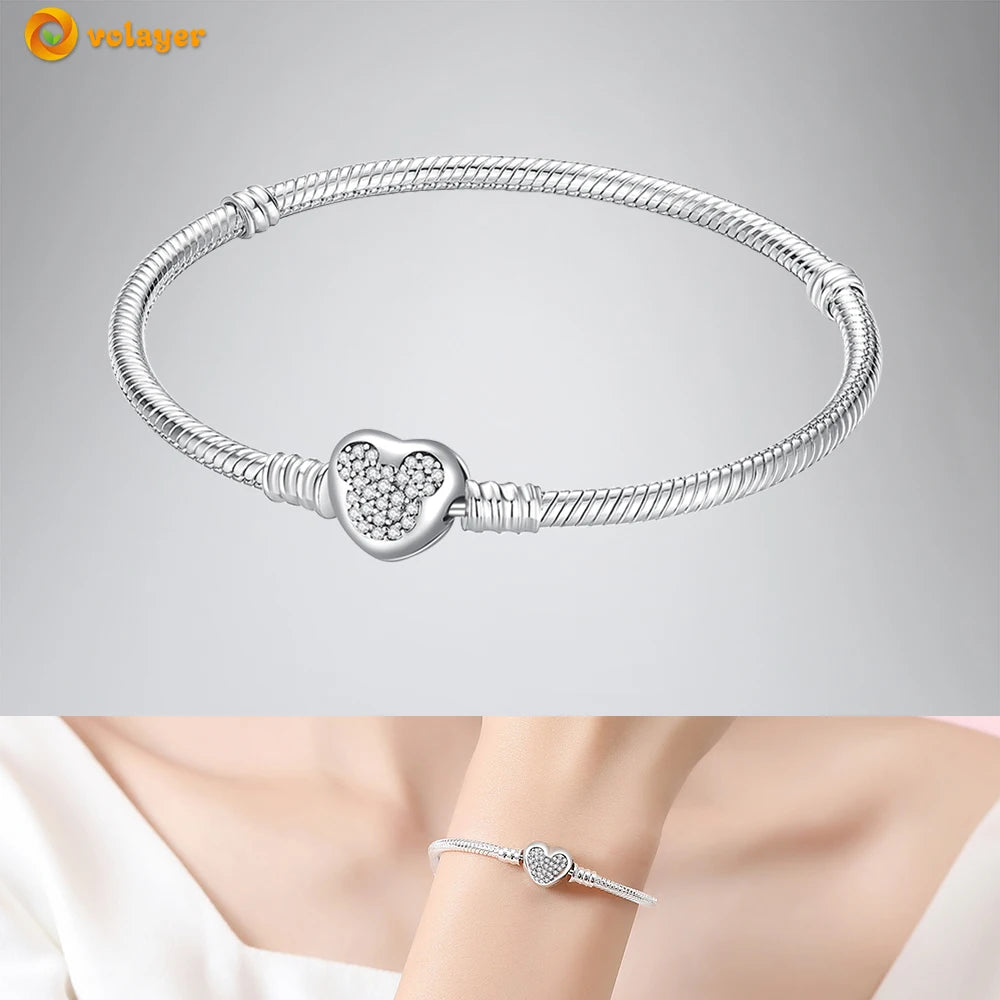 Bettelarmband Sammelarmband aus 925er Silber Sterlingsilber Charms Armband Damen