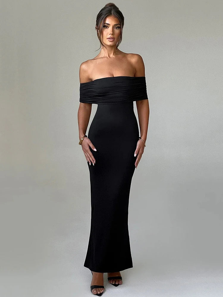 Frauen Kleid rückenfreies Partykleid Langes Trägerkleid Abendkleid Cocktailkleid