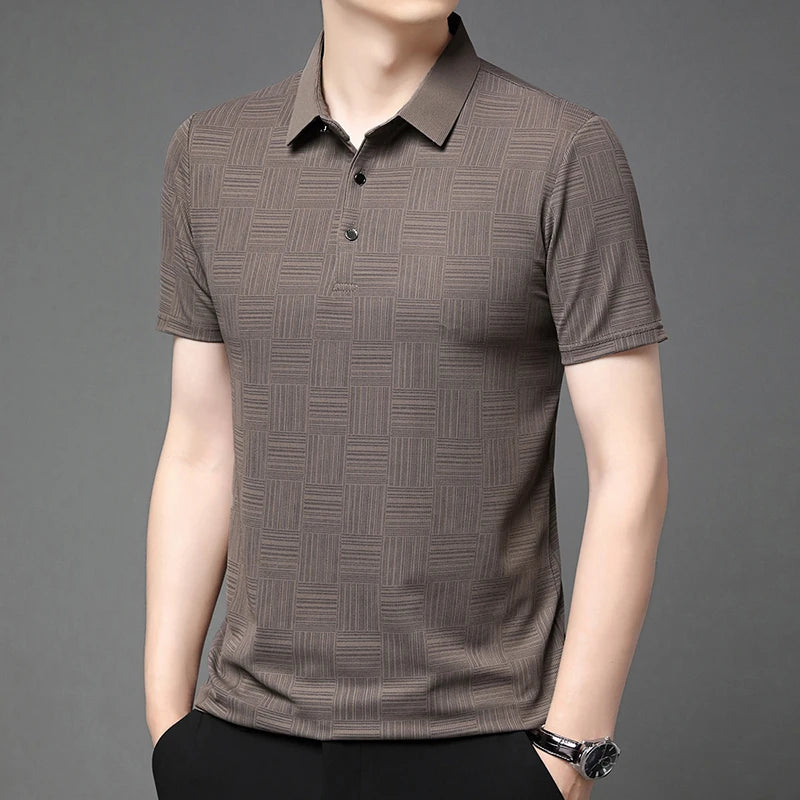 Uomo Polo Manica Corta POLO Shirt Maglietta Camicia Maglia T-Shirt di Moda
